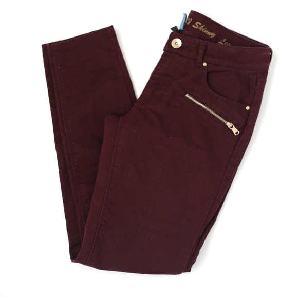 Apt. 9 Denim - SOLD Apartment 9 skinny leg burgundy jeans